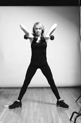 Plie Squat with an Upright Row - Photo 8