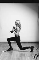 Stationary Lunge with Bicep Curl - Photo 6